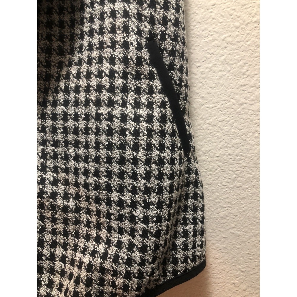 CJ Banks X (14) - Sleeveless Vest/Sweater Open Front Cardigan - Drapes Black & - Picture 6 of 12